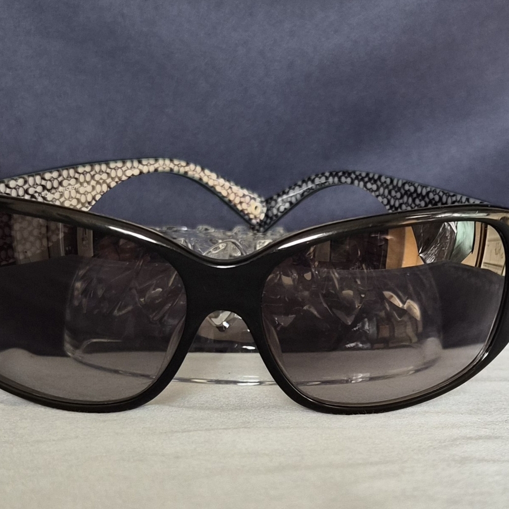 Coach Black Sunglasses with Gray Pattern